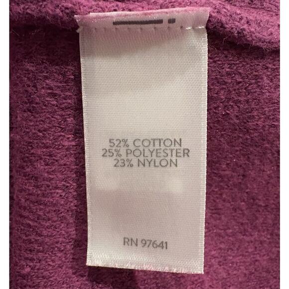 J Jill Purple V-Neck Sweater‎ Womens Size XL (1186) - Picture 4 of 5